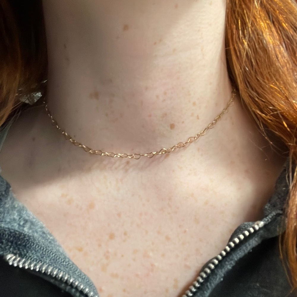gold heart necklace